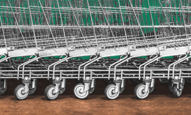 close-up of Gatekeeper shopping carts